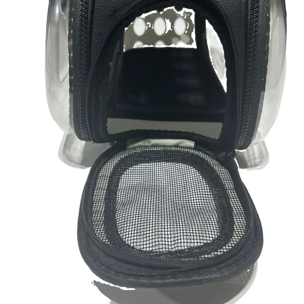 Portable Clear Pet Carrier Bag for Cat or Small Dog Breathable Travel Tote